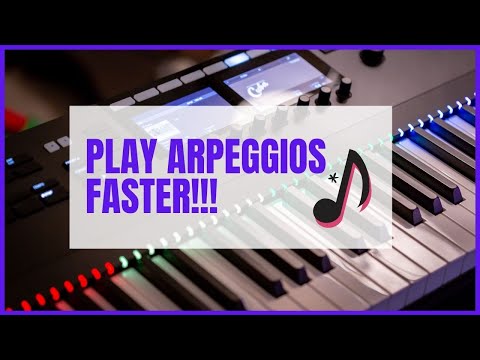 How to play ARPEGGIOS FASTER at the piano / Piano Technique /