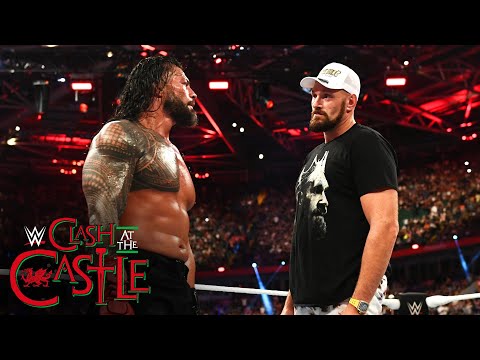 Roman Reigns and Tyson Fury face off: WWE Clash at the Castle (WWE Network Exclusive)