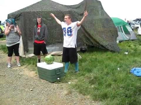 (Original) Watermelon Head Smash Fail! @ Sasquatch 2011
