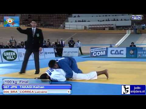 Judo 2010 World Cup Vienna: Kaihan Takagi (JPN) - Luciano Correa (BRA) [-100kg] final.