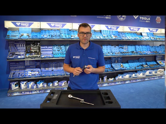 Video Teaser für BRILLIANT TOOLS Umschaltknarren mit Metallgriff