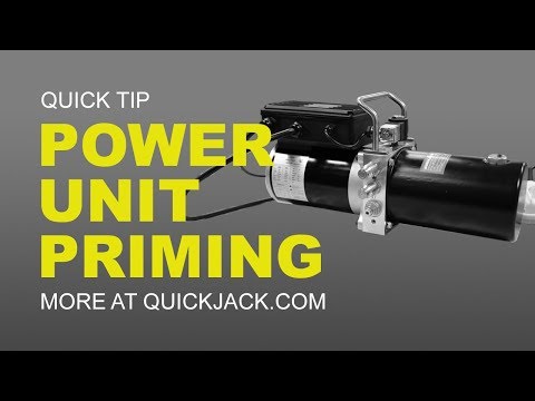 How to Prime Your QuickJack Power Unit