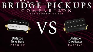 Video thumbnail for DiMarzio TONE ZONE vs D ACTIVATOR - Passive Bridge Pickup Guitar Tone Comparison Demo by Mike Stamper