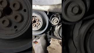 Bad A/C Belt Tensioner pulley separated