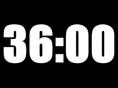 36 MINUTE TIMER | LOUD ALARM  ⏰