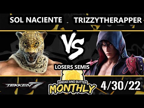 Bread and Butter 27 Losers Semis - Sol Naciente (King, Julia) Vs. TrizzyTheRapper (Jin) Tekken 7