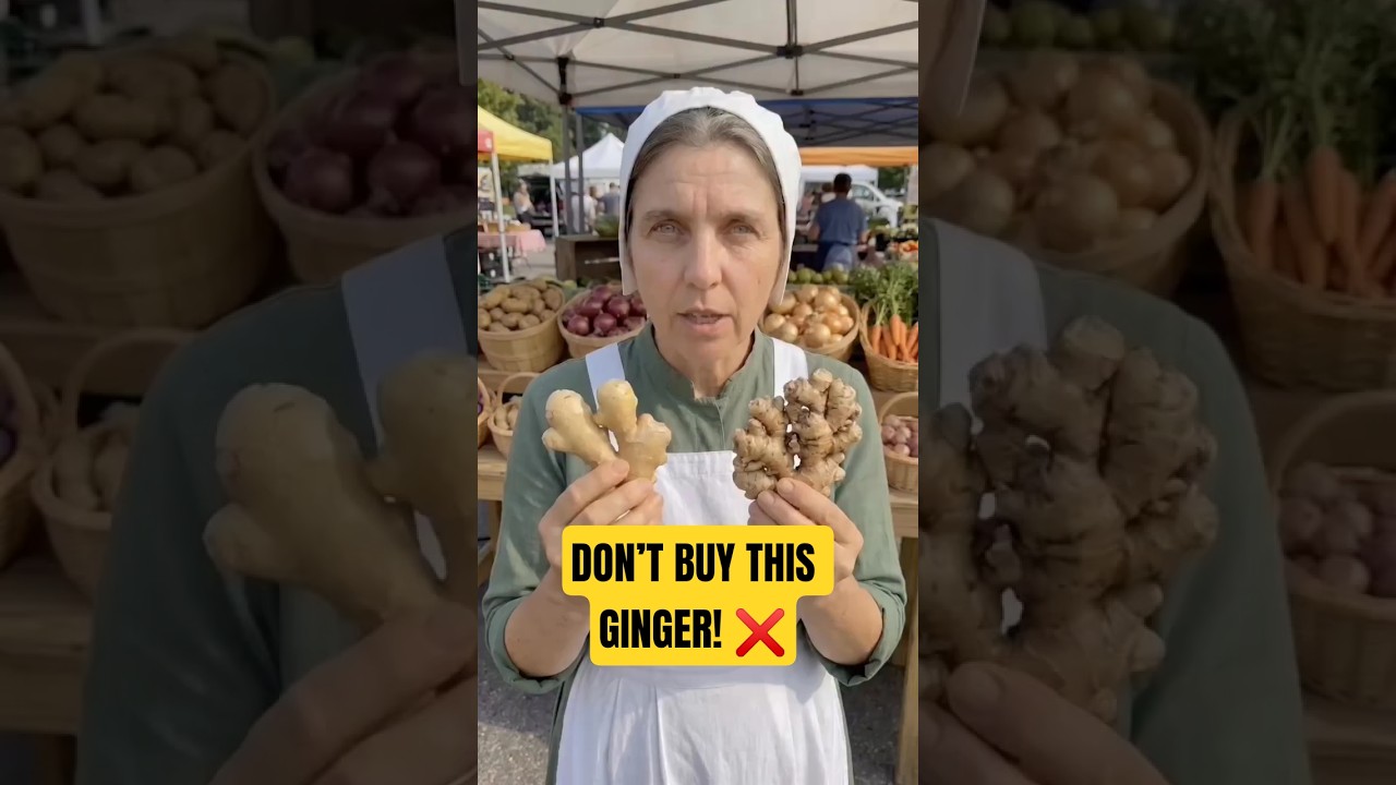 How to Choose Fresh Ginger | Never Buy Ginger Look Like This #ginger#health #amish #grocery  #shorts