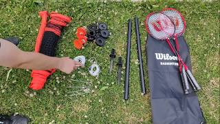 Wilson Outdoor Badminton Set Assembly Tutorial