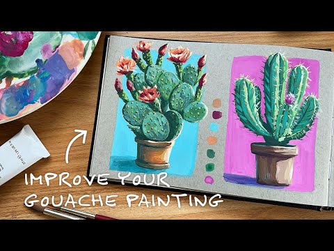 5 tips to elevate your gouache painting 🌸