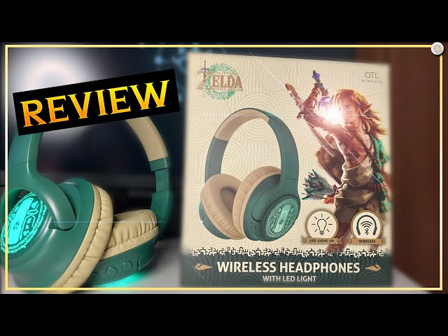 Vídeo relacionado con OTL Technologies Auriculares INALÁMBRICOS Plegables The Legend of Zelda TEARS of The Kingdom con LUZ LED