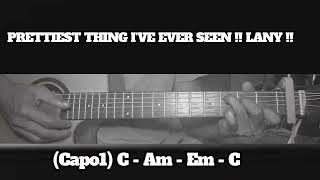 Download lagu PRETTIEST THING I'VE EVER SEEN !! LANY !! HOW TO PLAY CHORDS TUTORIAL GUITAR mp3