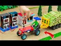 Diy Tractor Making Pertrol Pump To Supply Fuel For Tractor Trolley Full Wood Loading SunFarming