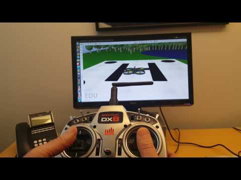 Cable-free flight simulator with Spektrum DX8