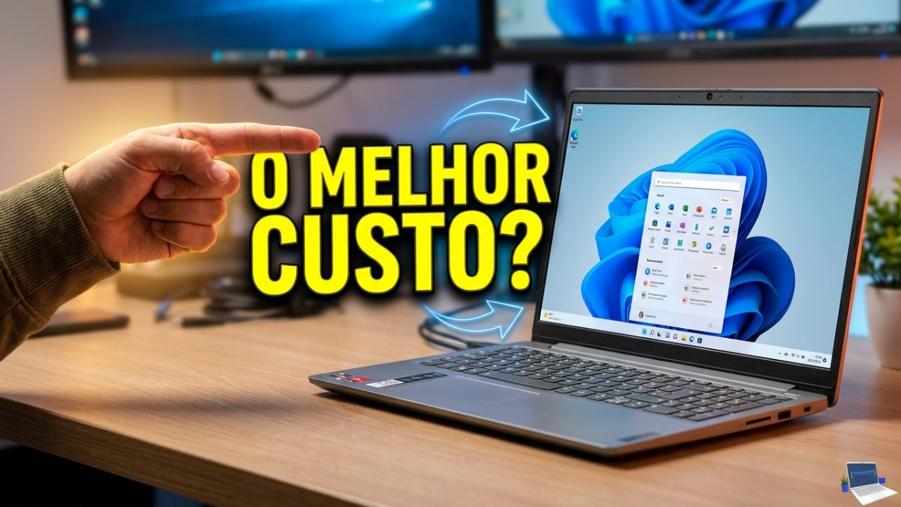 Miniatura da avaliação em vídeo de Notebook Lenovo IdeaPad Slim 3i Intel Core i5-13420H 8GB 256GB SSD 15.3 Full HD Linux