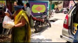 COVID 19 - VT Vijayawda distributed dry ration to 50 families and 100 fruits and ORS to the needy