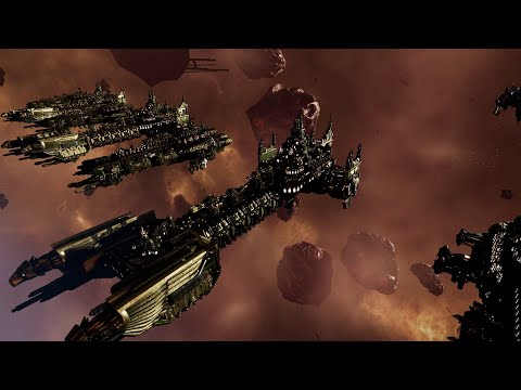 Dark Angels vs Orks - Skalgrim Mod - Massive Battle - Battlefleet Gothic Armada 2