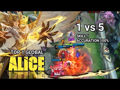 ALICE 1 VS EVERYBODY - Alice Offlane Fast Farming - Top 1 Global Alice by PAK BOS FT CANTIKA