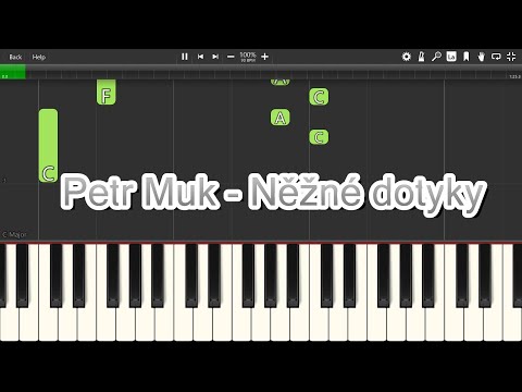 Petr Muk - Něžné dotyky - Piano tutoriál