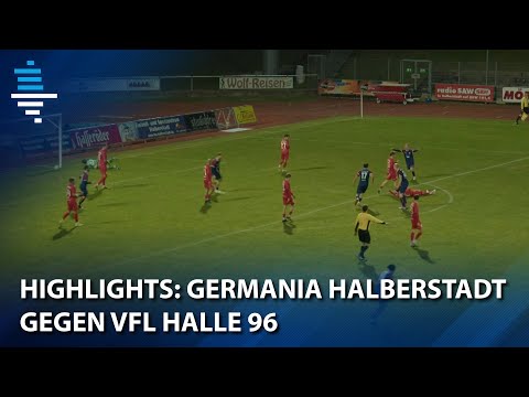 Highlights aus dem Spiel Germania Halberstadt gegen VfL Halle 96