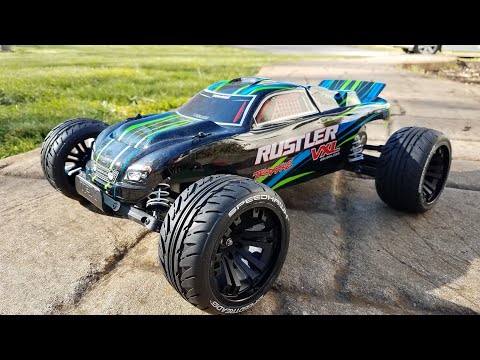 Traxxas Rustler 2wd vxl Street Tire Upgrade/ Duratrax Speedtreads Speedhawks, Tire Test