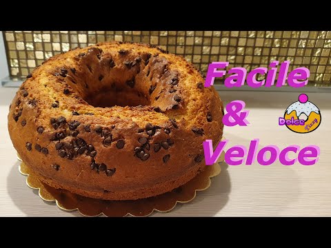 QUICK AND EASY DONUT CAKE - WITH CHOCOLATE CHIPS -
