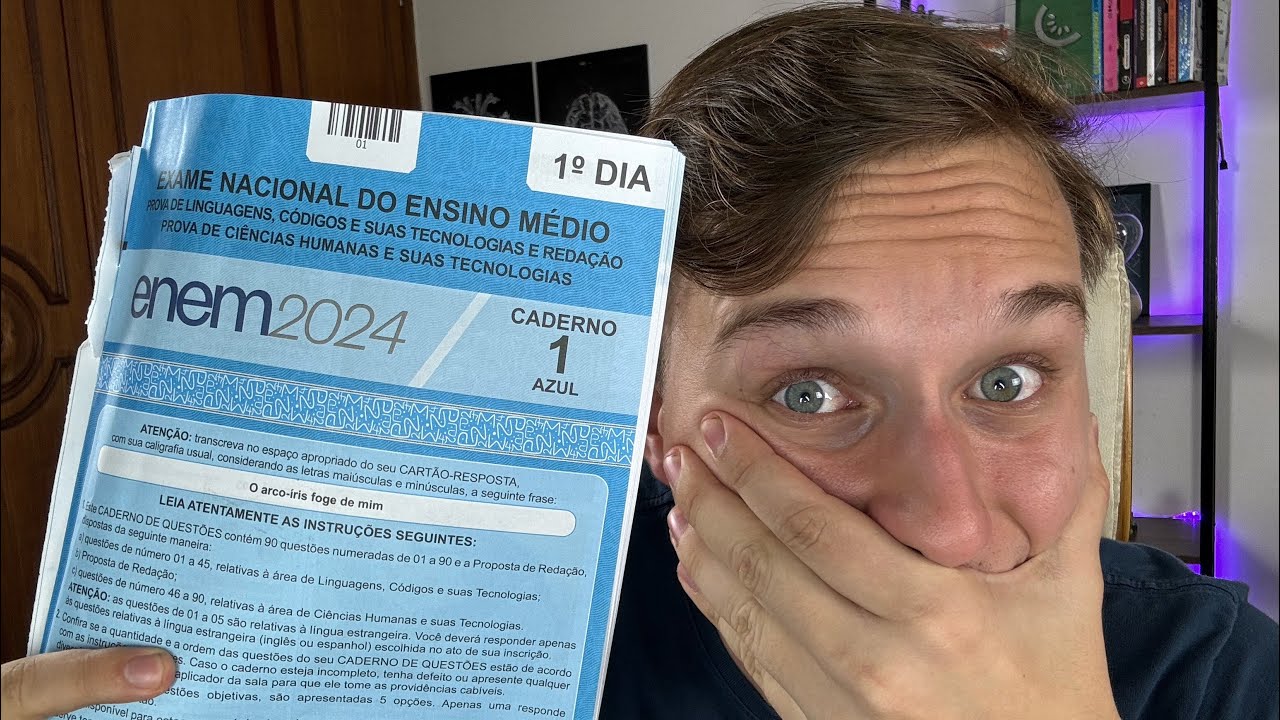 MINHA OPINIÃO SINCERA SOBRE O 1º DIA DO ENEM 2024 (ANÁLISE DA PROVA)