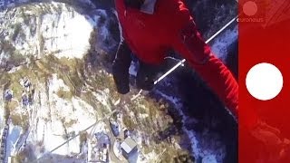 Highliners de l'extrême : des français défient le vide sur le cable de la Vanoise Express