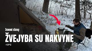 ŽIEMINĖ EŠERIŲ ŽVEJYBA SU NAKVYNE