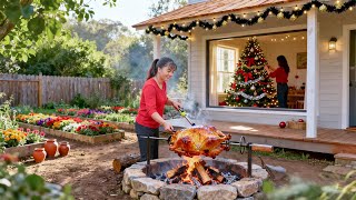 Download lagu Christmas Alone in the Countryside | Oven Roast Turkey Recipe & Decorating the Christmas Tree mp3
