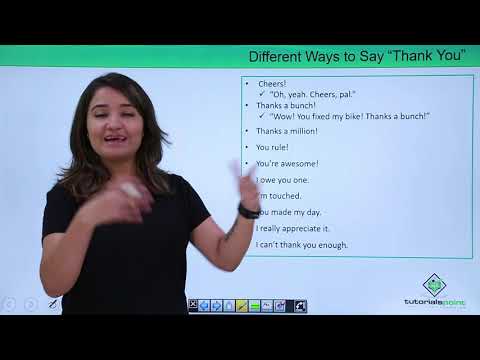 Different ways to say thank you and reply to them in English