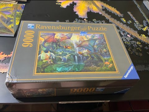 Ravensburger Puzzle 9000 Piece Magical Dragon Forest Unboxing!
