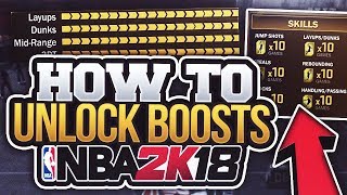 HOW TO UNLOCK ATTRIBUTE BOOSTS IN NBA 2K18! NBA 2K18 Tips & Tutorials