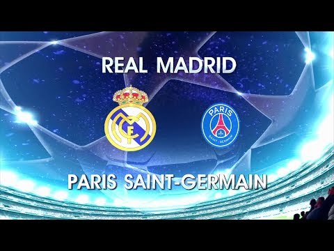 Chamada do jogo entre Real Madrid e Paris Saint-Germain pela Champions League na Globo (14/02/2018)