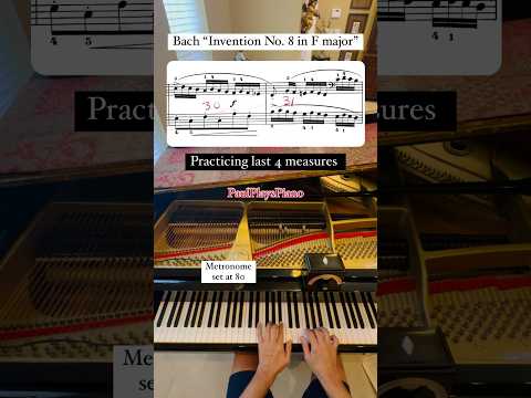 be played at about 80bpm. In measures six - eight, = - Js Bach