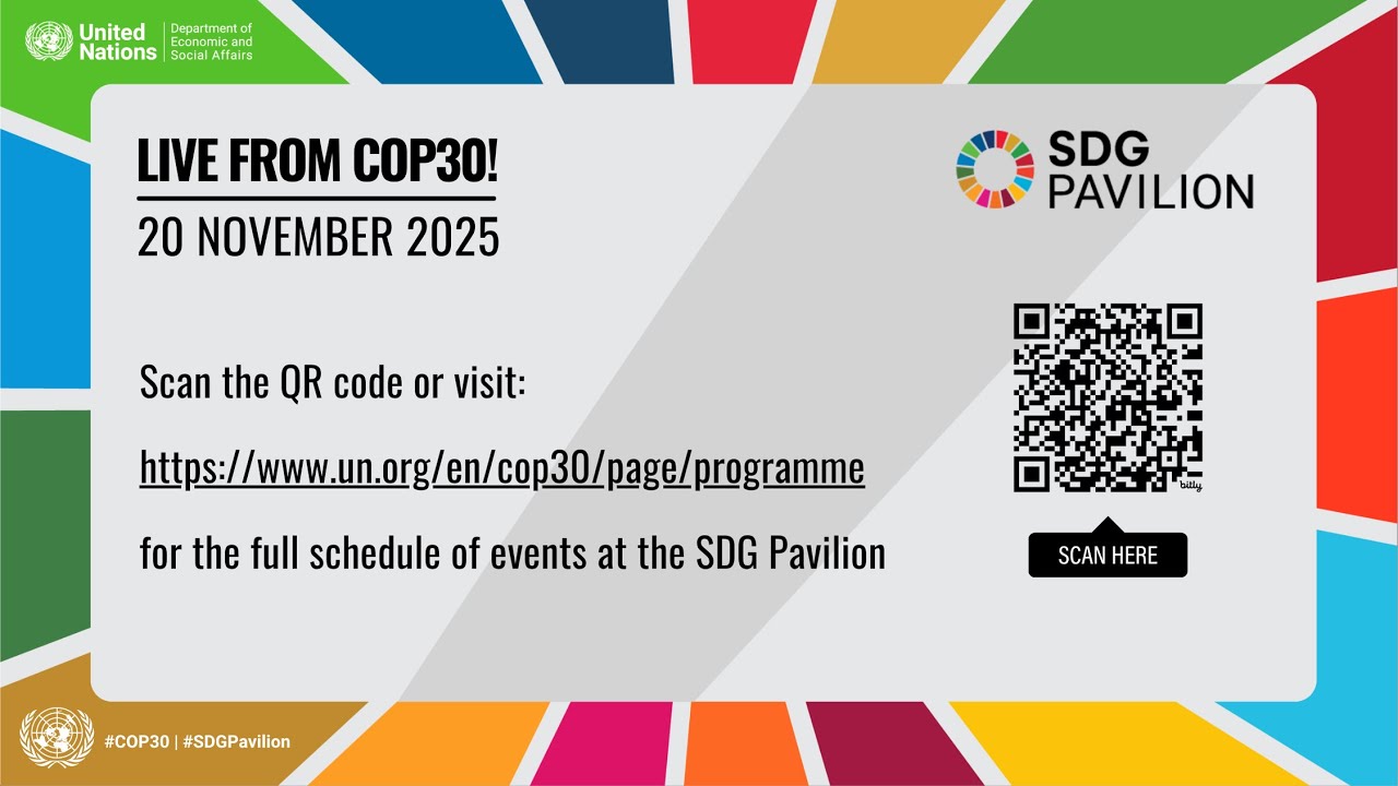 SDG Pavilion COP30 - November 20