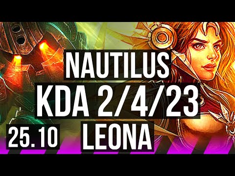 NAUTILUS & Jhin vs LEONA & Miss Fortune (SUP) | 2/4/23 | EUW Grandmaster | 25.10