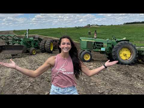 Two 59 Year Old Tractors Planting A BIG Sweet Corn Patch - YouTube