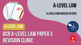 OCR A-Level Law Paper 3 Revision Clinic (Contract Law and Human Rights Law)