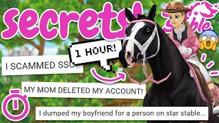 1 HOUR TRAINING TIME! (Reading YOUR WORST Star Stable SECRETS!) 😱 *TIMER & NO TRAILER*