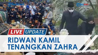 Momen Ridwan Kamil Tenangkan sang Putri yang Taburkan Bunga di Pusara Eril, Terus Dipeluk dan Dielus