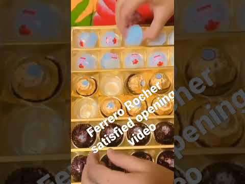 Ferrero Rocher chocolate 3 flavours opening