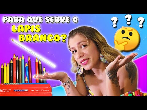 Para que serve o Lápis Branco? | Como usar Lápis Branco para pintar | Tutoriais de Arte e Artesanato