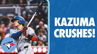 和真のメジャー初マルチホームランゲーム! Kazuma Okamoto's TWO-homer game!