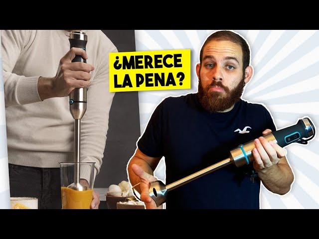 Vídeo relacionado con Cecotec Batidora de mano Power TitanBlack 1500 XL PerfectCream&Crush. 1500 W, Tecnología CrossBlades con Cuchillas de 4 hojas, Pie XL, Incluye Picadora, Varillas batidoras y Pasapurés