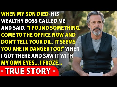 “You're In Danger,” My Son's Boss Said After His Funeral, And That Changed Everything...
