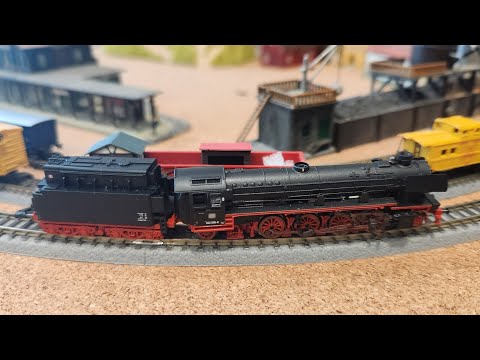 Marklin 88276 Cl 042 Steam Locomotive & Tender Test Run at z.scale.hobo 09.13.2023