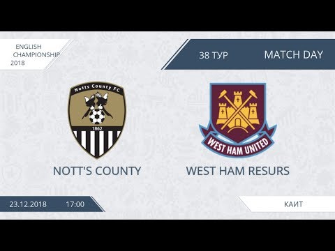 AFL18. England. Championship. Day 38. Nott's Couney - West Ham Resurs