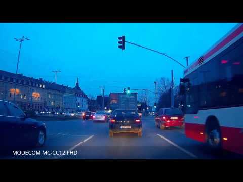 MODECOM MC-CC12 FHD TEST WIECZOREM W MIEŚCIE
