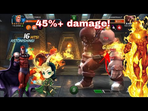 6* Rank 3 Human Torch with full energy damage Synergy - Mystic Killer - marvel contest of champions