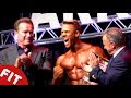 WHO IMPRESSED ARNOLD WITH THEIR AWESOME PHYSIQUES?